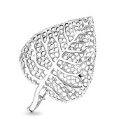 Brosa argint Leaf DiAmanti KS0069-DIA